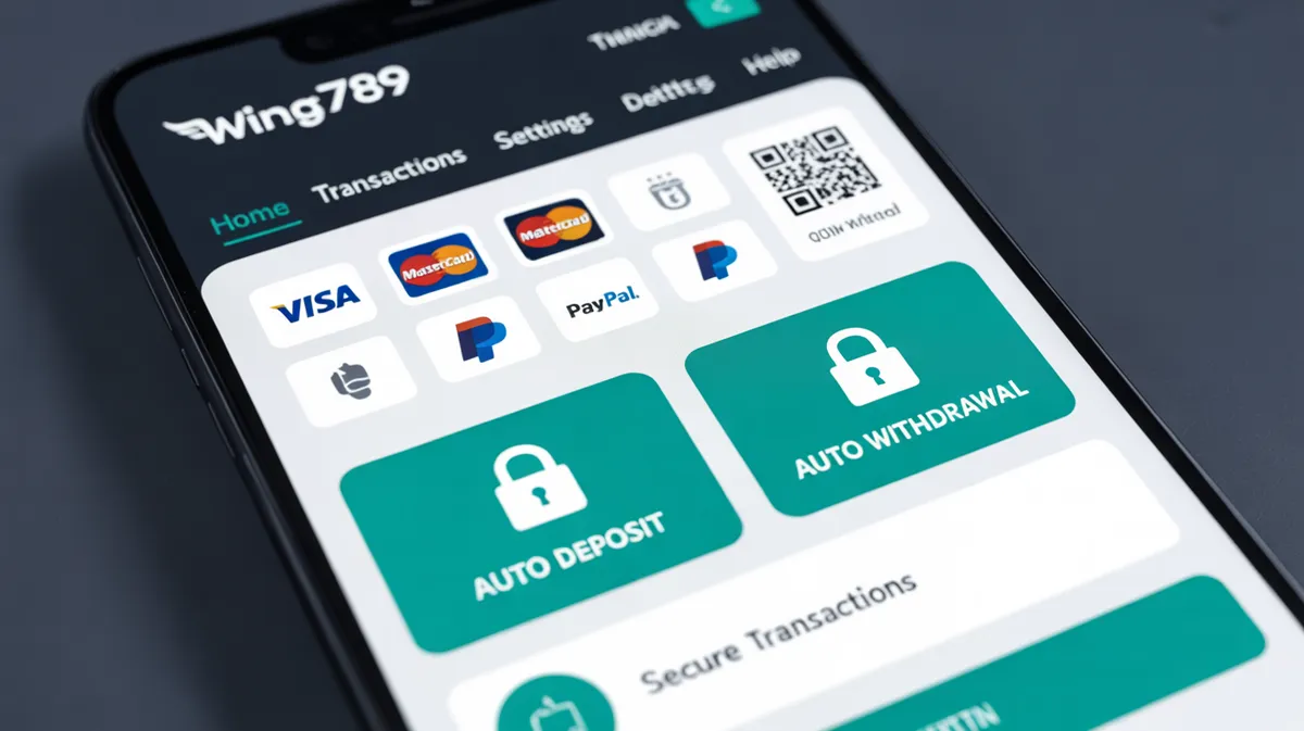 ระบบ Wings789 Wallet อินเตอร์เฟสที่ทันสมัย